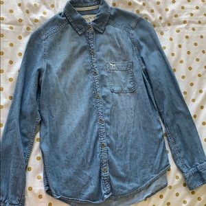 Button down denim shirt